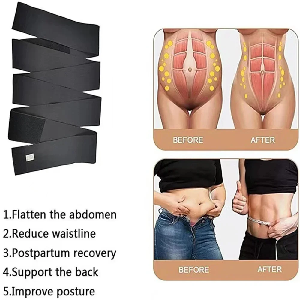 3M-6M Waist Trainer Body Shaper Sweat Slimming Belt Shapewear Women Belt Wrapssports And Fitness Abdominal Tightening Strap