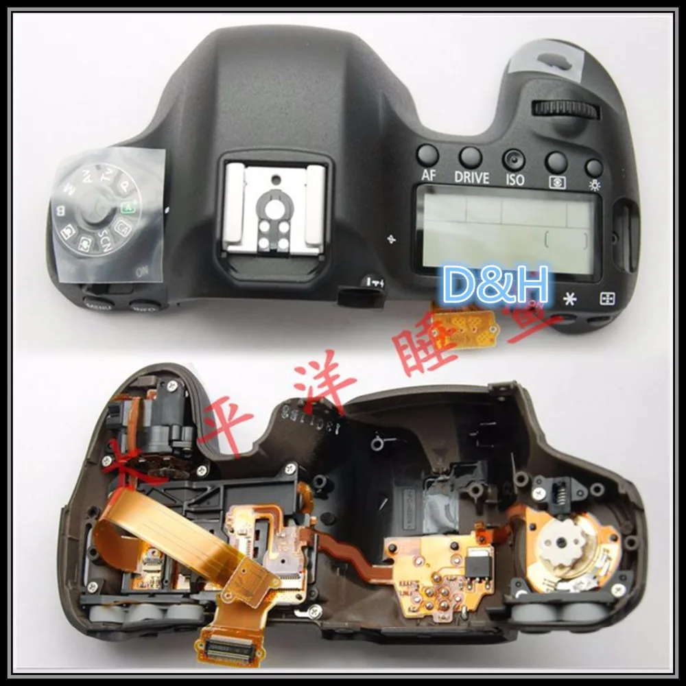 New original Top cover assy with Shoulder screen and buttons for Canon EOS EOS 6D ; DS126402 SLR