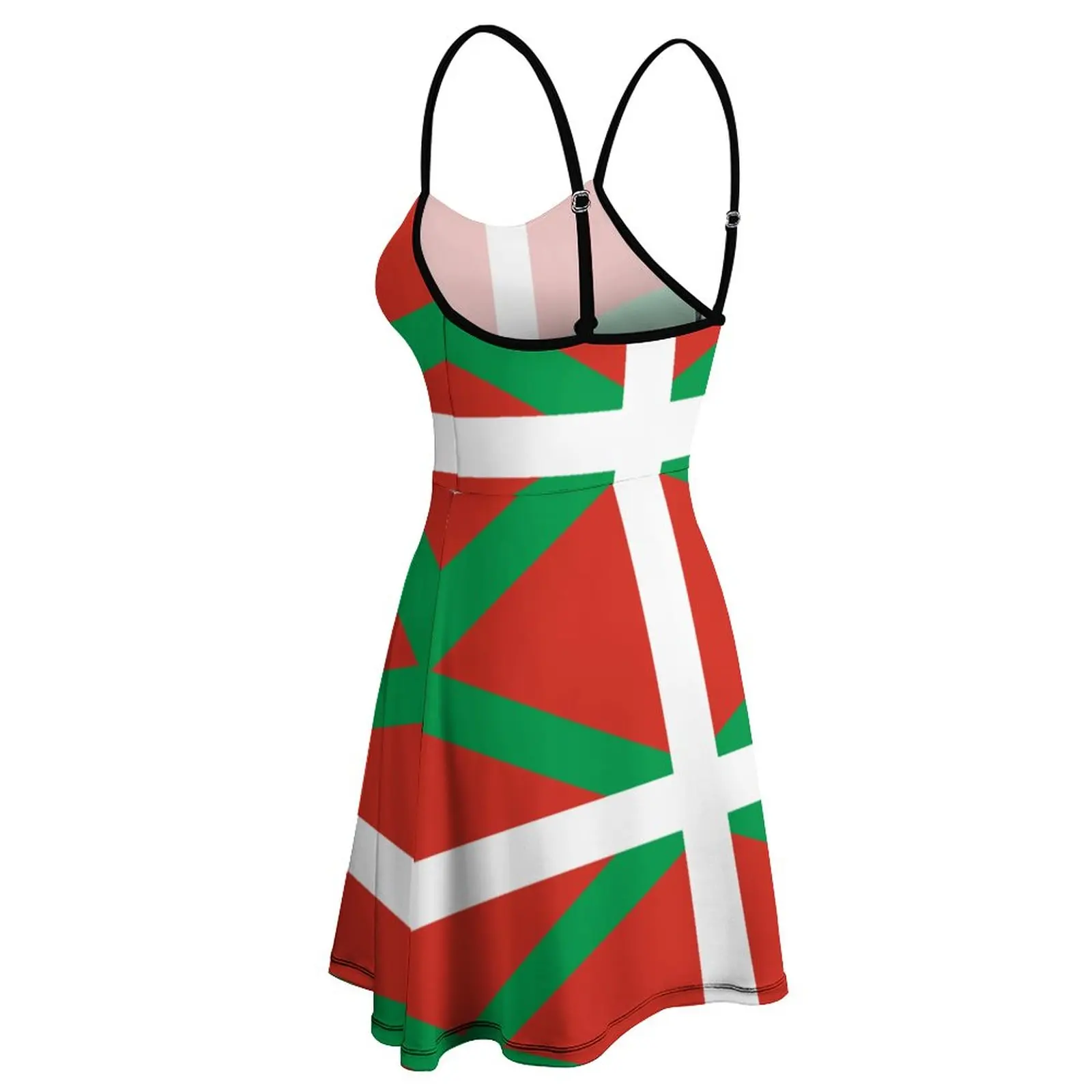 Flag of The Basque Country Women's Sling Dress Humor Graphic The Dress Casual Graphic Sexy Woman's Clothing  Parties