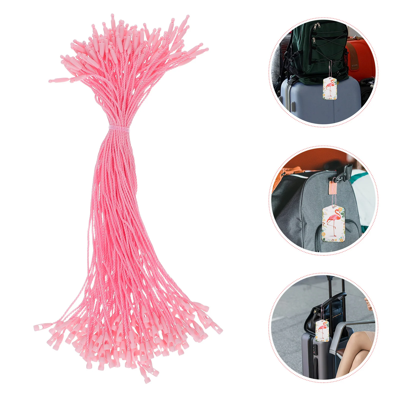 

1000Pcs Christmas Ornament Hangers Strings Snap Locking Rope for Tree Decorations Xmas Party Supplies Ornament Hanger Rope