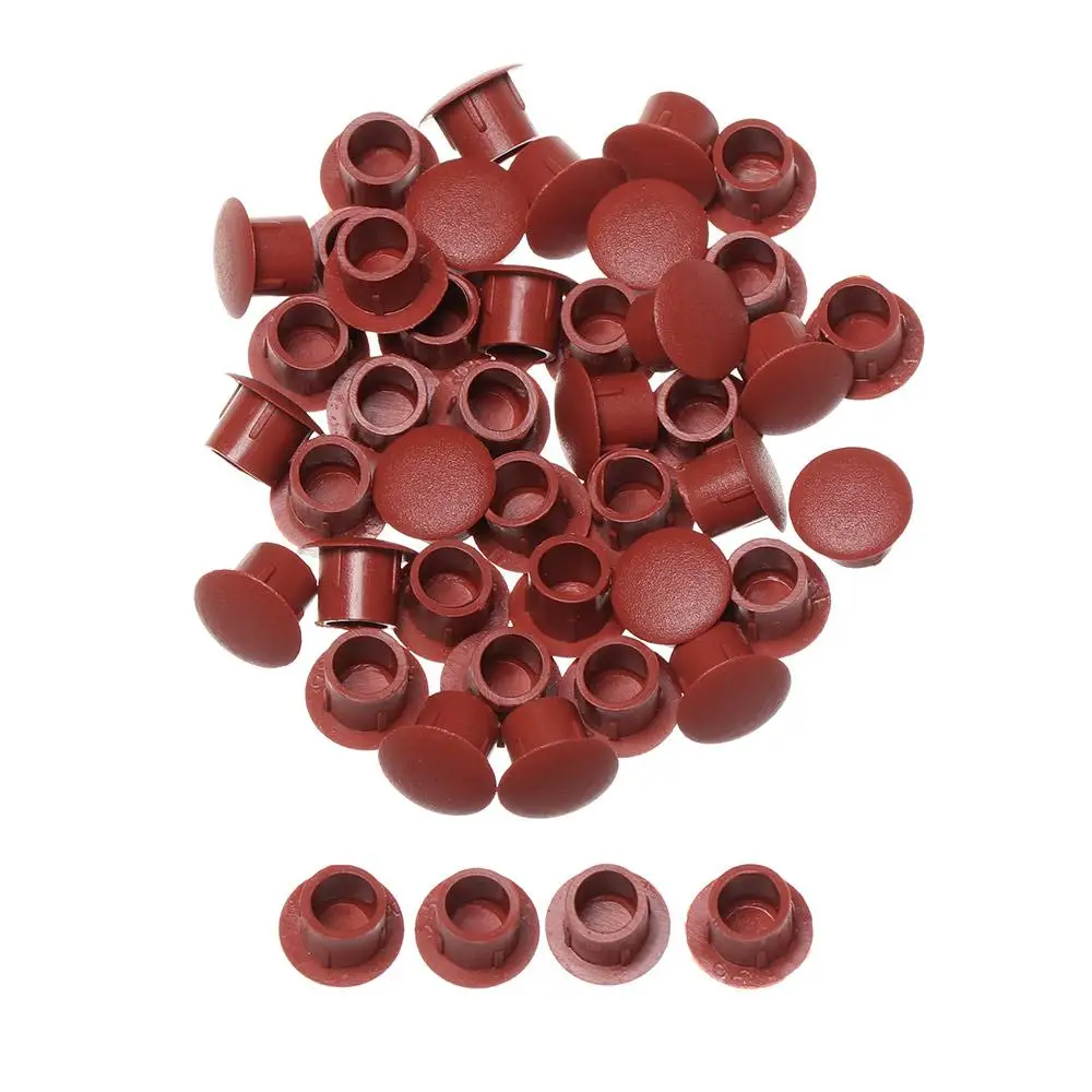 50Pcs Grommet Drill Hole Plug Exterior Hardware Screw Decor Furniture Hole Covers Protective Cap Dust Plug Stopper