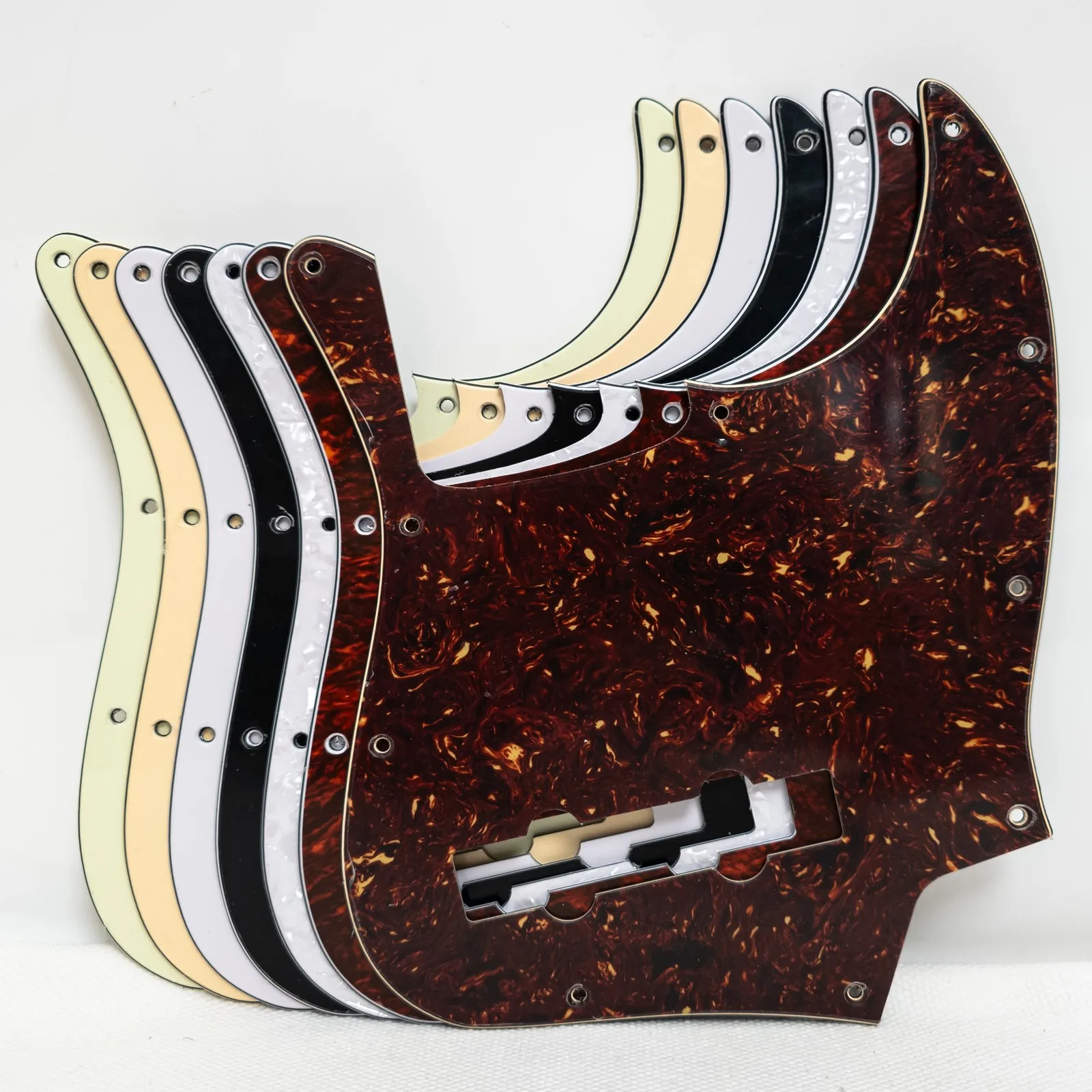 5 String Bass Pickguard 10 Hole Scratch Plate Guitar Body Guard Replacement Panel for Electric Jazz Bass Parts Accessories - view 2