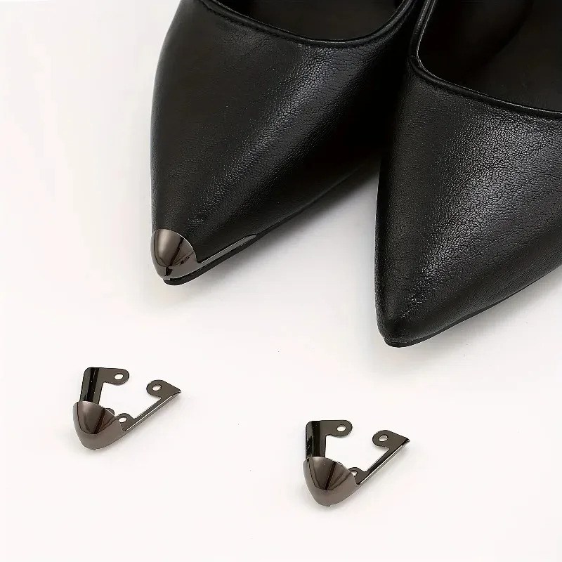 Picture 3: 1Pair Anti-Kick Metal Toe Caps for High Heels Durable Iron Stylish Shoe Accessories Secure Fit Heel Toe Protection