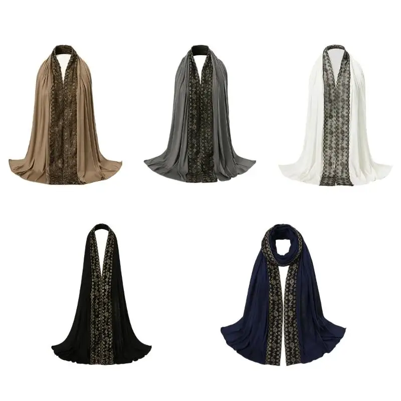 

39BD Stylish Shawl Headcover Scarf for Women Lightweight Breathable Everyday