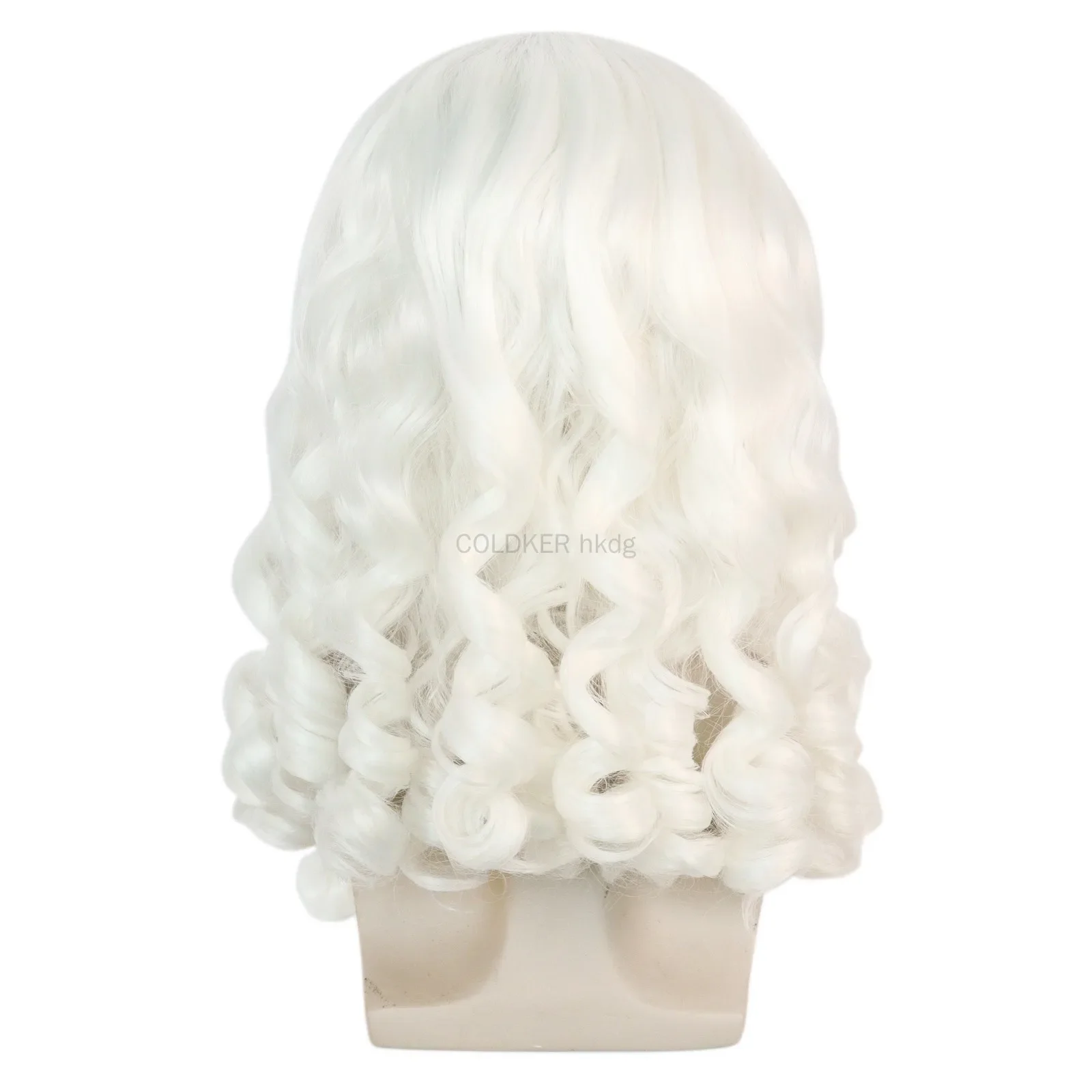 مجموعة شعر مستعار ولحية بيضاء مجعدة للرجال لعيد الميلاد من أجل معالج سانتا كوسبلاي للهالوين وإكسسوارات الحفلات