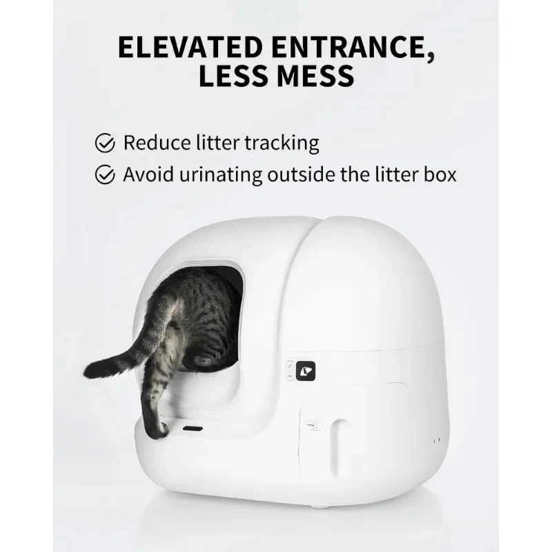 PETKIT Elevated Entrance Fence for PuraMax Self-Cleaning Cat Litter Box, Anti-Leak Urine and Cat Litter Baffle for Puramax