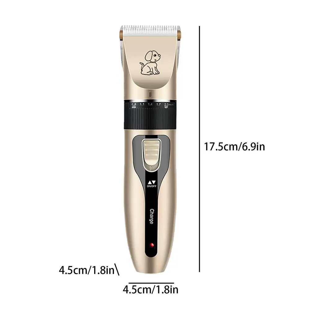 USB Rechargeable Pet Hair Clipper Kit, Low-Noise wireless Dog & Cat Grooming Trimmer with Adjustable 4 Length Guide Combs,Home - view 6