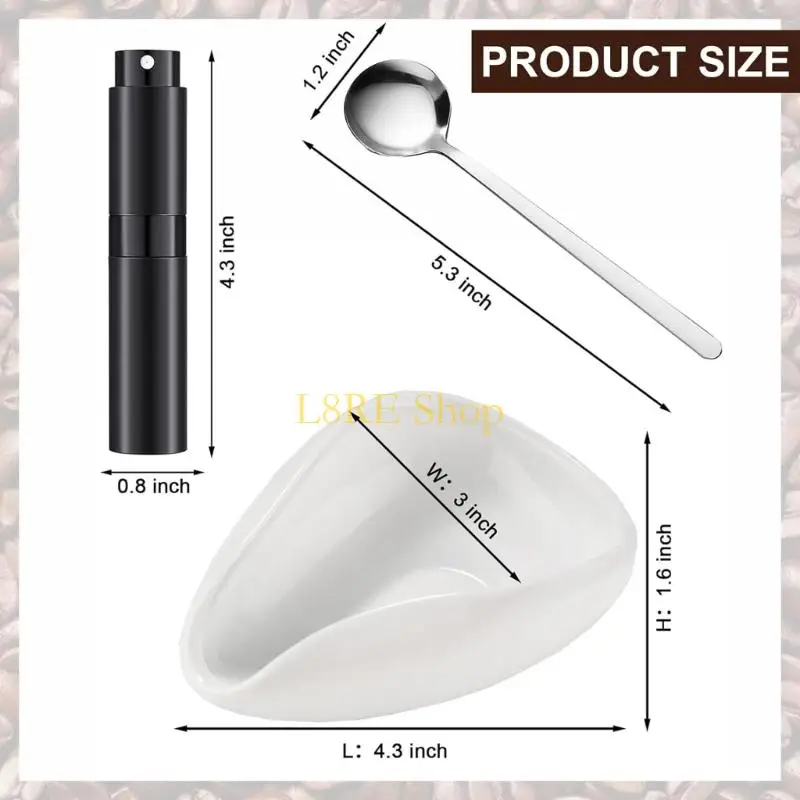 L8RE CAFEO CAFELO PLACO CAFÉ CAFELA Bandeja café Bandeja Medição colheres Spraons Chamled Coffeer para fabricação