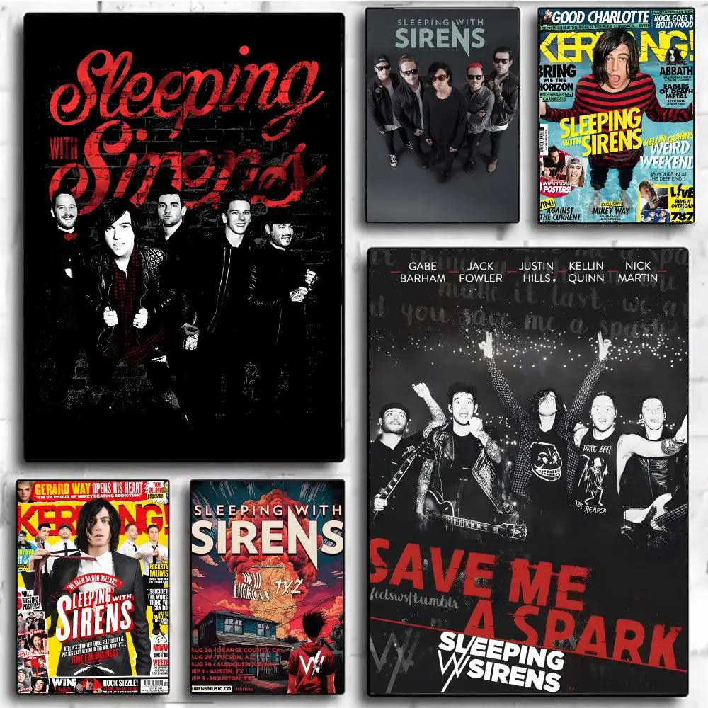 Emotional Rock Band S-Sleeping with Sirens Poster Modern Home Decor & Interior Design | Wall Art Collection