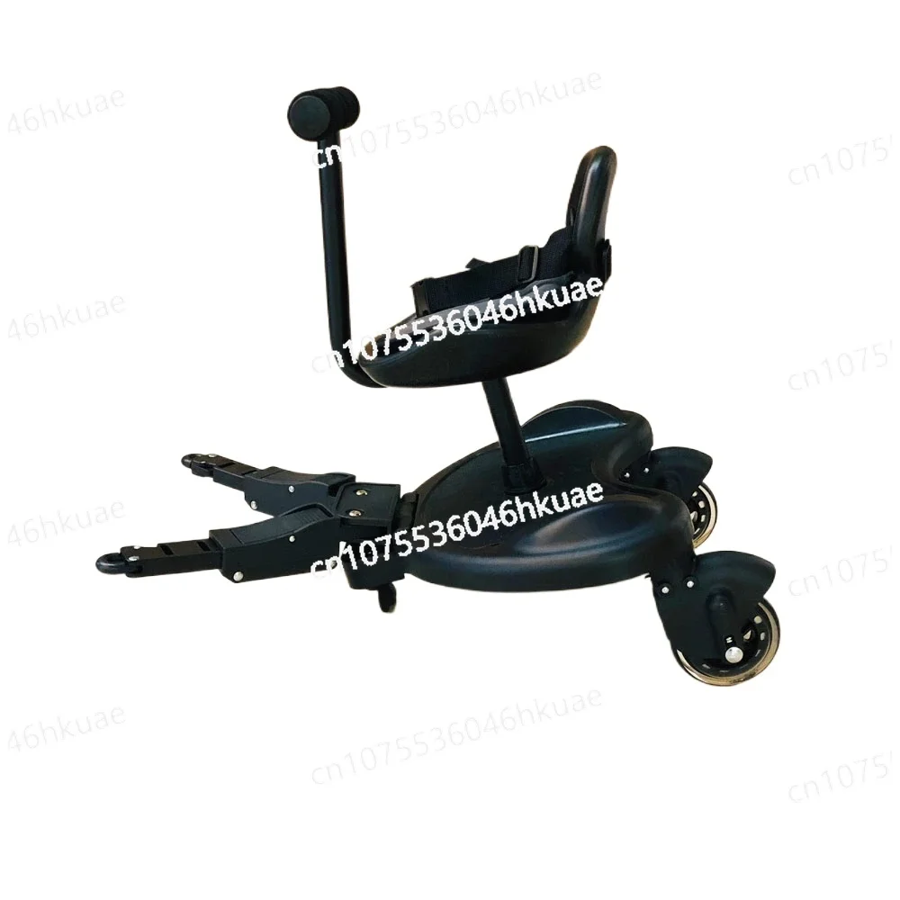 

Universal Buggy Board with Seat Wheeled Standing Board for Stroller Pram Attachment
