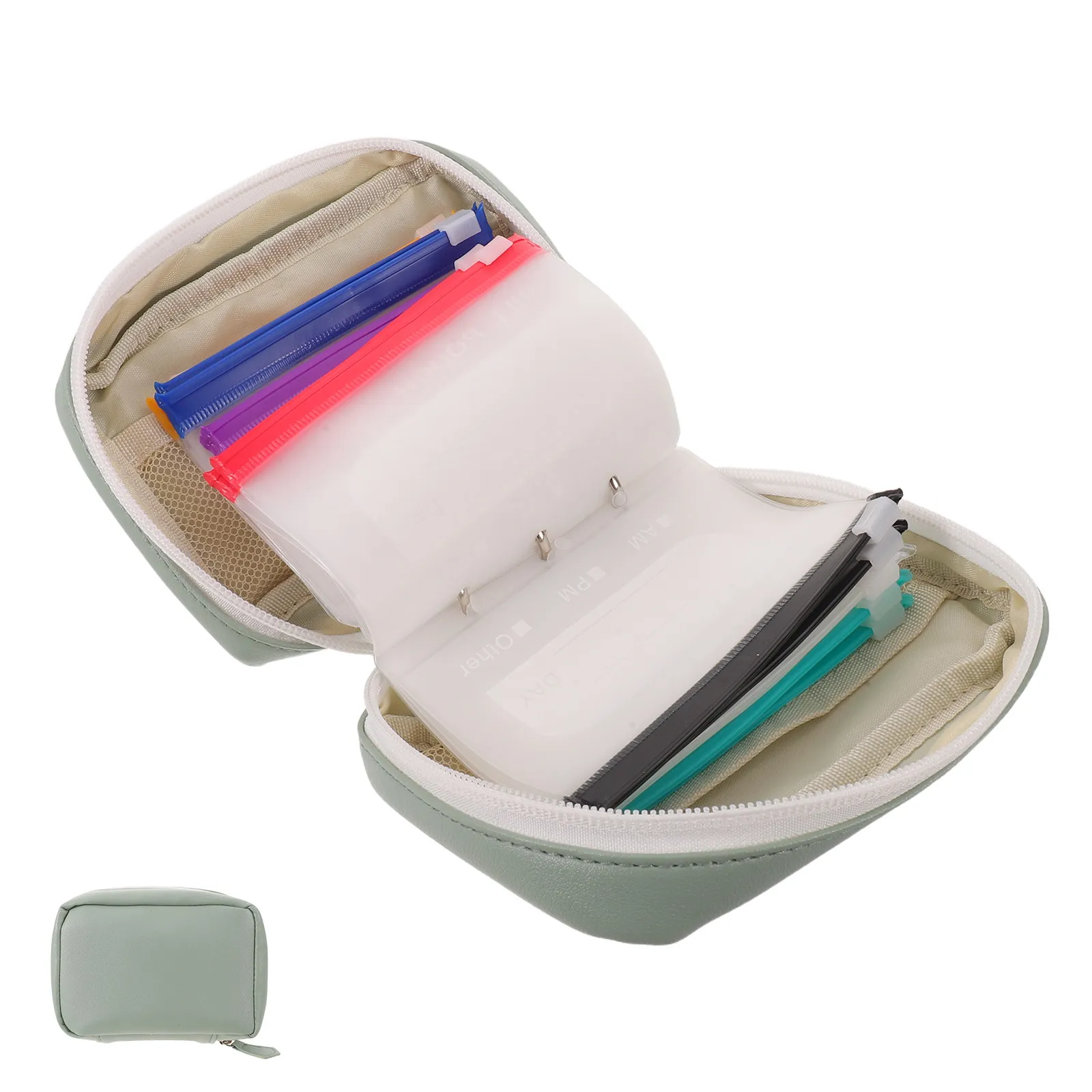 Portable Waterproof Travel Pill Pouch Organizer For Business Travel Set Zippered Pouches Medication Compact Medicine