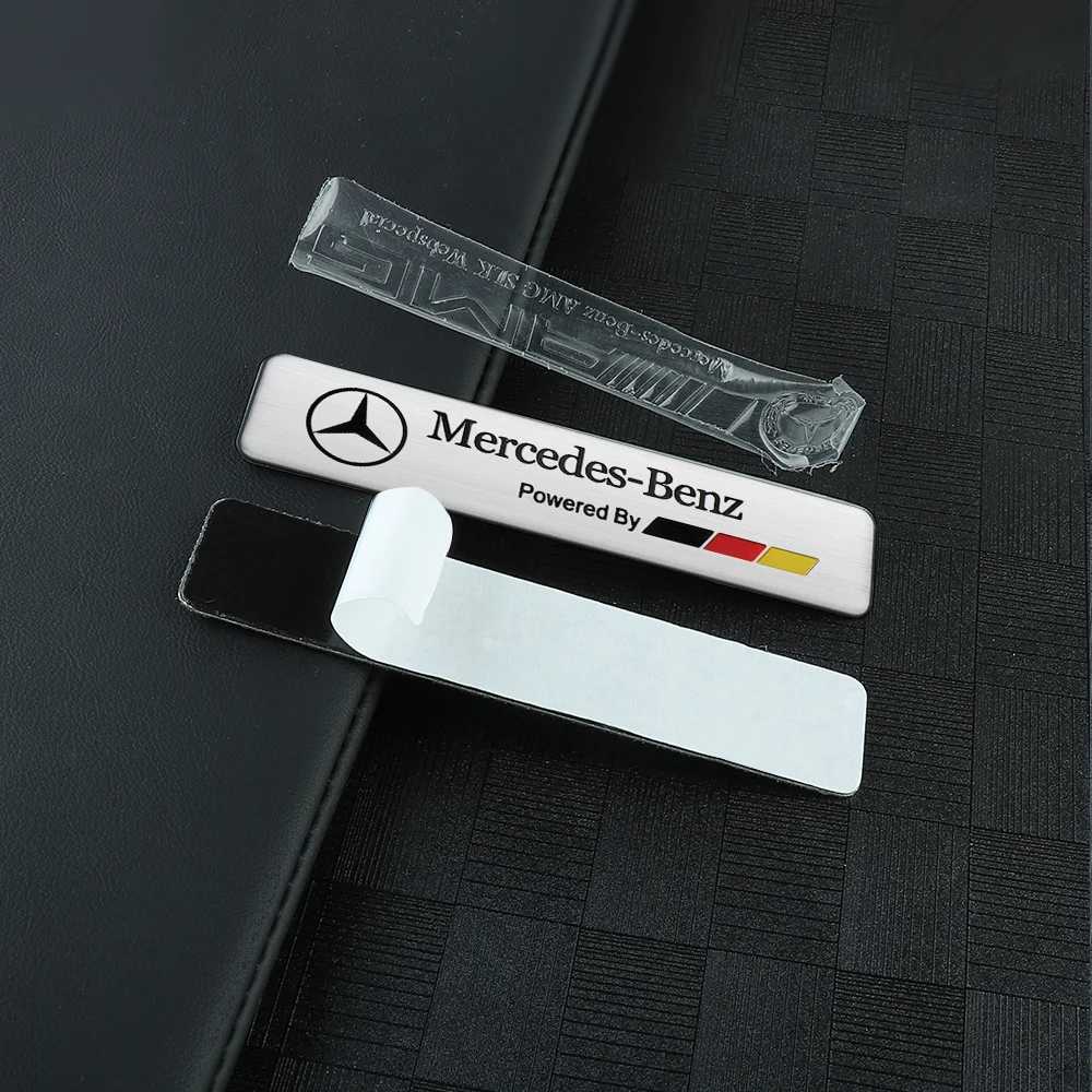 3D Aluminum Emblem Car trunk Body Car Side Fender Decoration Stickers Auto Accessories for Benz AMG W204 W213 W205 W222 E71 W211