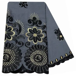 Écharpe Isalmique de Dubaï pour Femme Africaine, Foulard Doux 2024 Coton avec Puce Dold, Hijab Musulman Brodé, Châles Enveloppants, Nouvelle Collection 100%