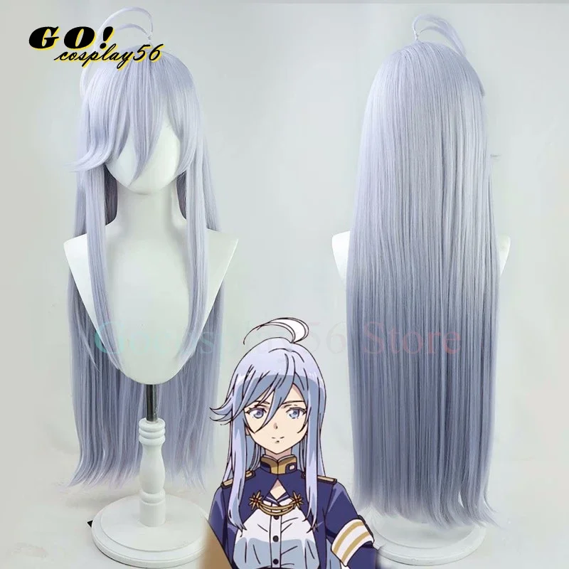 86 Eighty Six Vladilena Milize Cosplay Lena Shin Wig Long Straight Hair Synthetic Bangs Heat Resistant Anime Manga Headwear