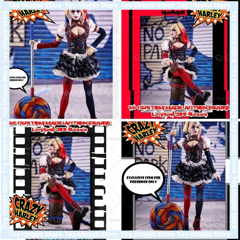 

SUPERMAD TOYS 1/6 Harley Quinn Action Figure, Articulated Collectible Doll, Perfect Gift for Fans