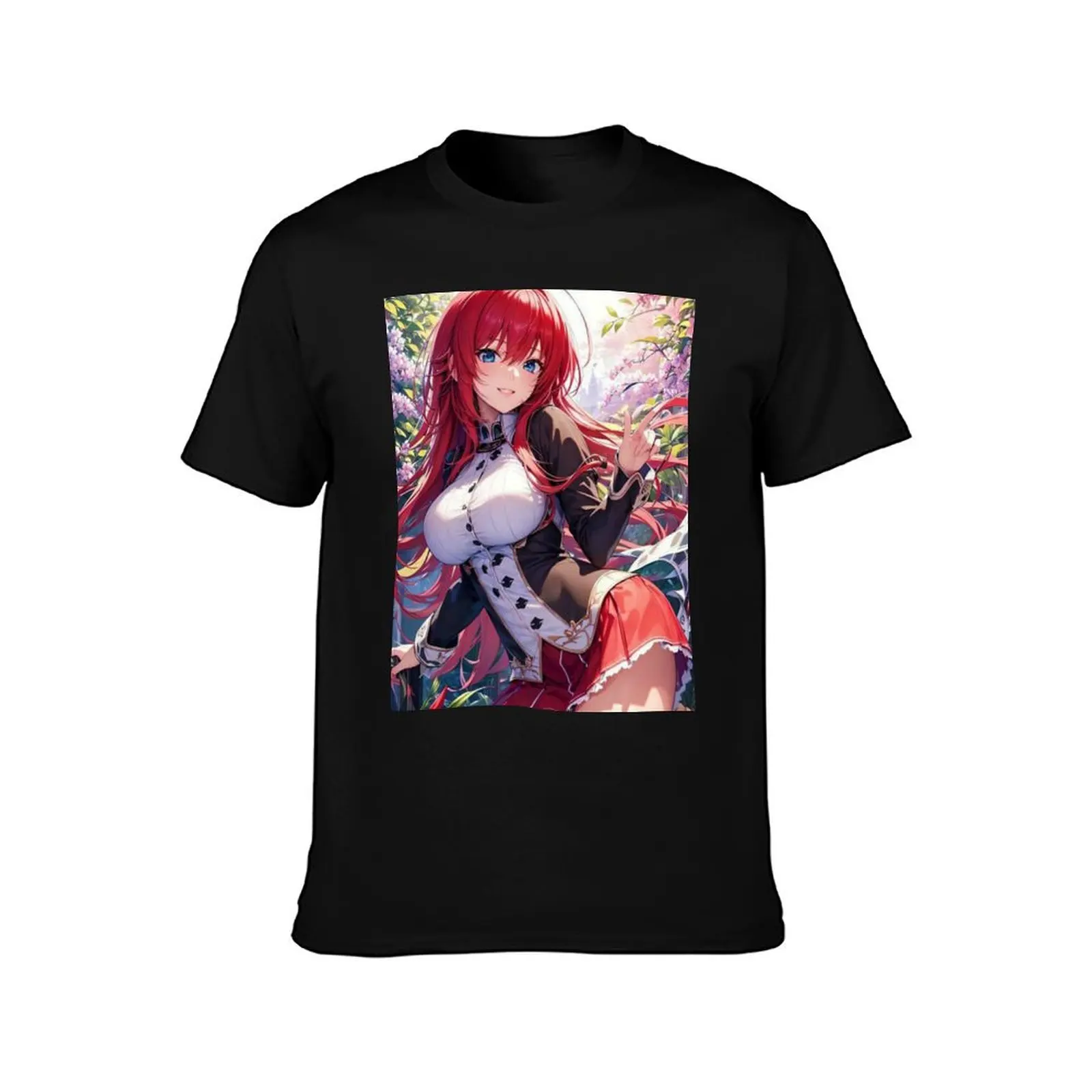 High School DxD - Rias Gremory T-Shirt men t shirt cotton 100% T-Shirt