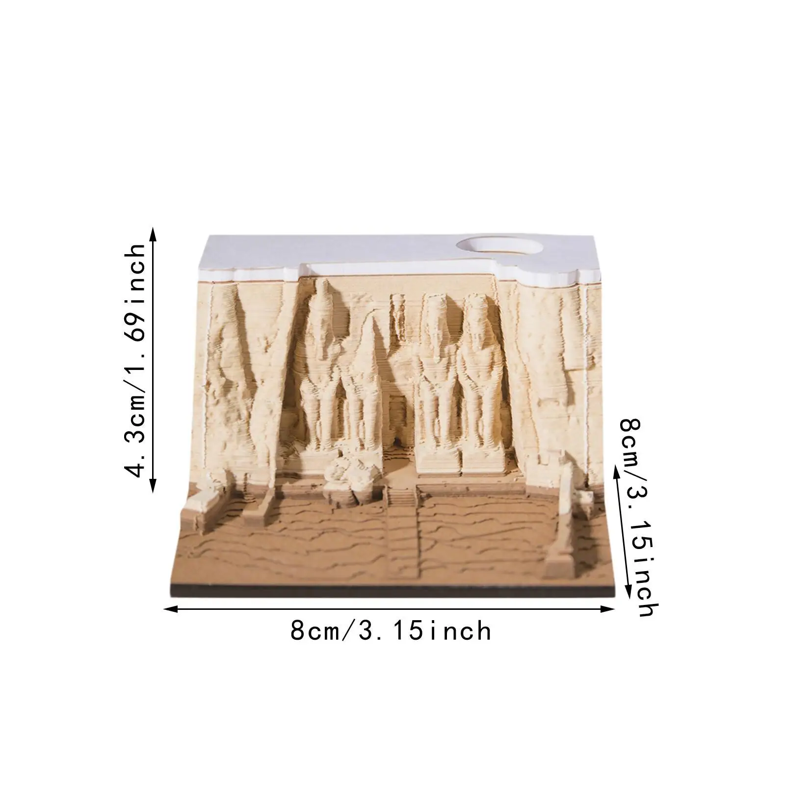 

3D Calendar 2025 with Pen Holder Ornament Art Craft Creative Time Piece Calendar 3D Memo Pad Weekly Calendar Festival Gift