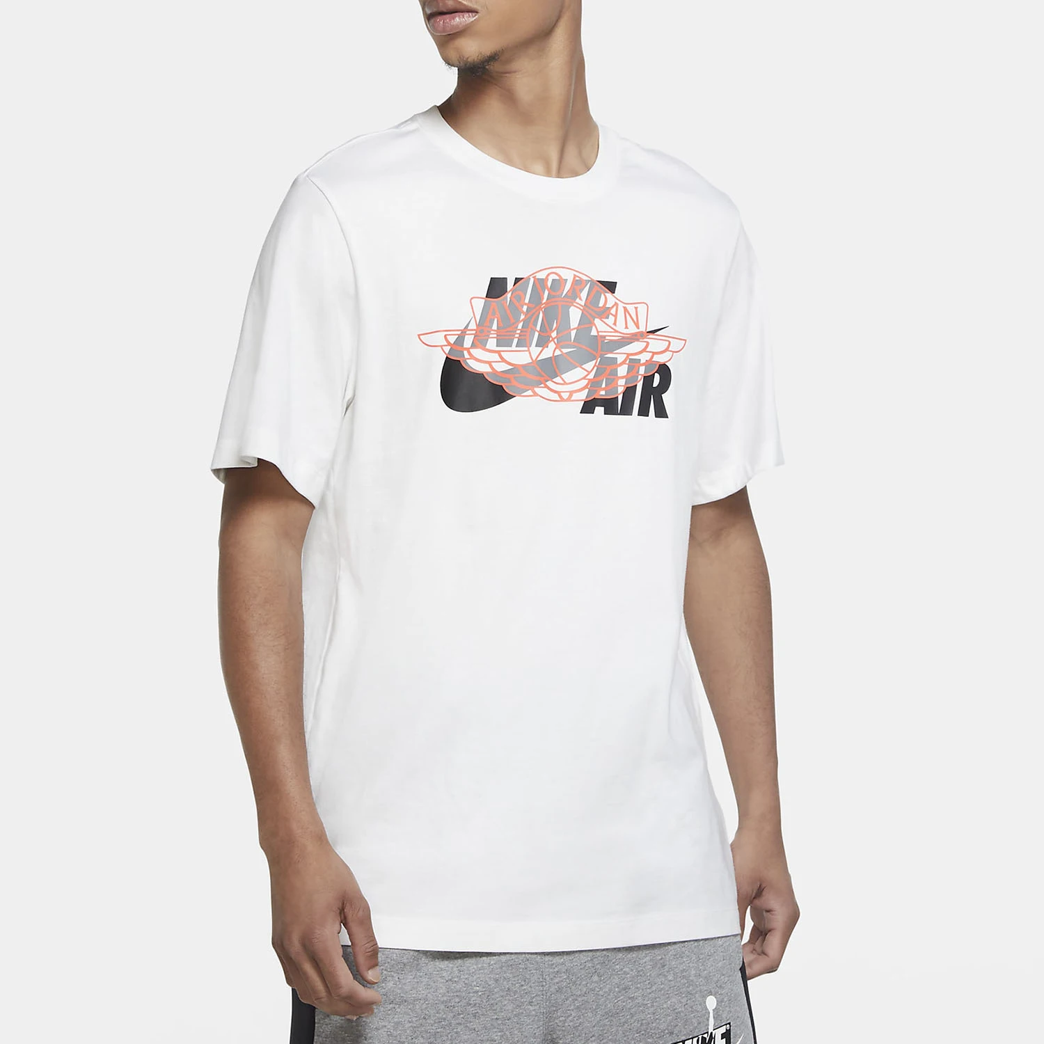 تي شيرت كرة السلة الرسمي الأصلي للرجال من Nike برقبة دائرية مطبوع CU1980-100 #2