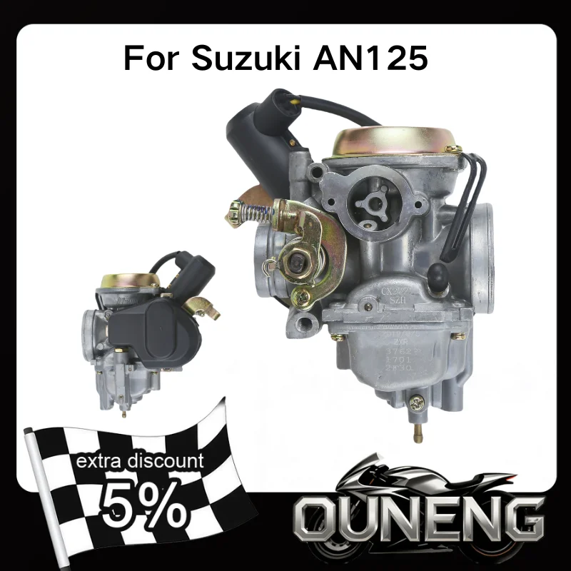 For Suzuki AN125 ZY125 HS125T HJ125T QS125T-3 QS150T PD26 BS26 125cc 13200-37G10 Scooter Motorcycle Carburetor Carb