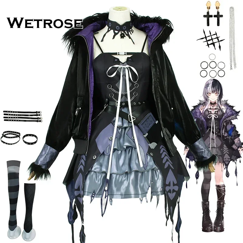 [Wetrose]Shiori Novella Novyera Hololive EN Advent Holo Vtuber cosplay costumes في الأوراق المالية شيوري نوفيلا تأثيري حلي hololive Holo EN 3rd جيل مجيء شيوري نوفيرا هولو مجموعة كاملة شعر مستعار هالوين