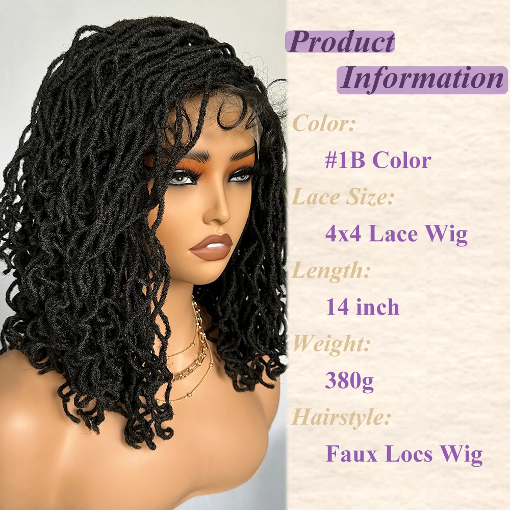 X-TRESS 4x4 Lace Front Twist Dreadlock Braided Wigs 14