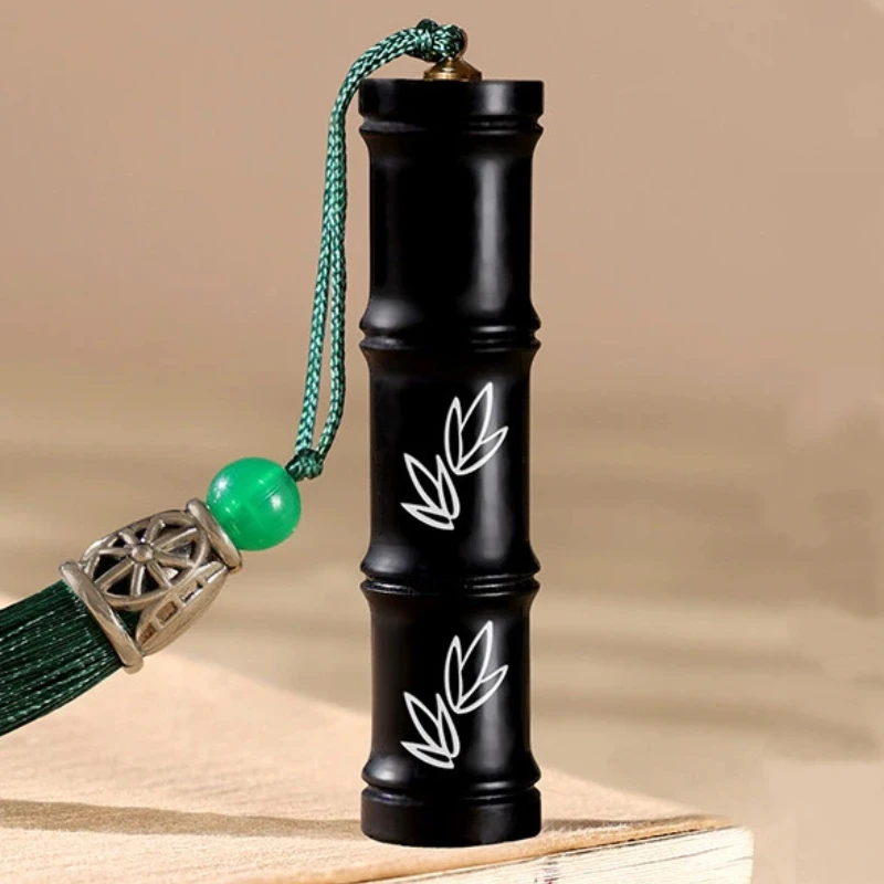 Resin Bamboo Customized Name Stamp Ancient Style Rectangular Stamps Hard Pen Calligraphy Painting Personal Seals Stationary Tool