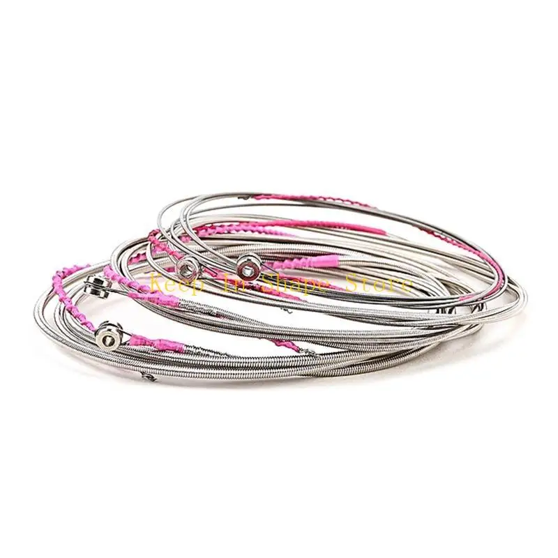 سلاسل باس كهربائية u1jc مجموعة 4 سلسلة من سلاسل الغيتار الفولاذ المقاوم للصدأ استبدال للغيتار الجيتار الكهربائي سهل الاستخدام #2