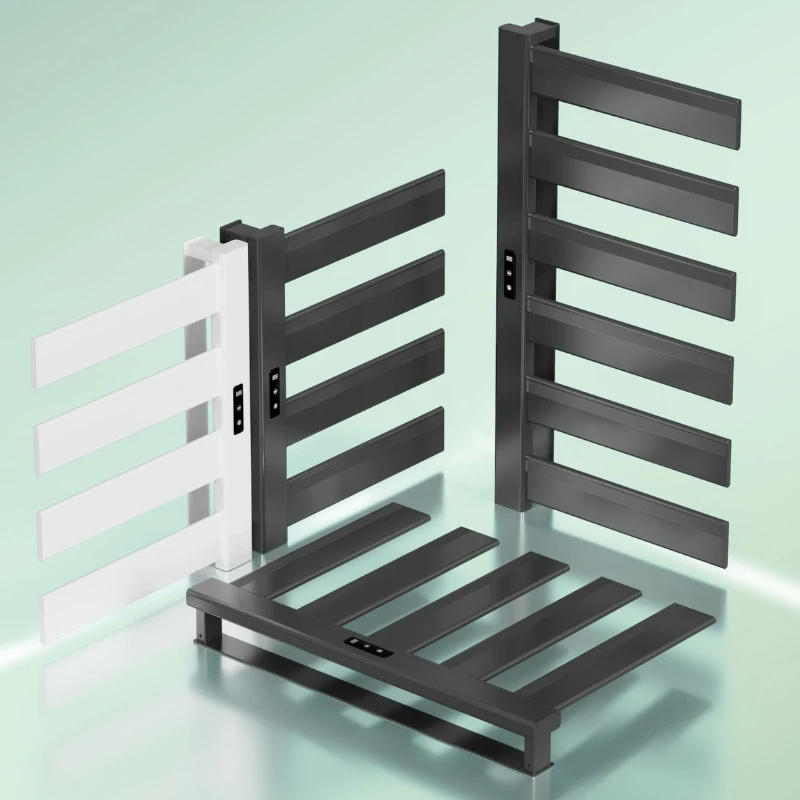 

Smart Electric Towel Rack Aluminum Towel Rail Durable Antibacterial Cloth Warmer Moisture Proof Bathroom Hardware Household