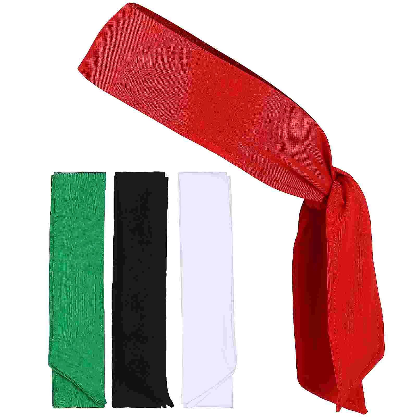 

4 Pcs Sports Headband Hair Bands Tie Absorb Sweat for Women Polyester Headbands Tennis