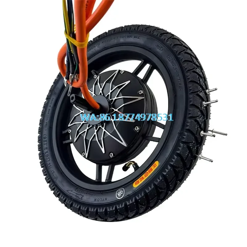 Wmwmnu New Design 14inch High Power 48v 72v 5000W DC Hub Motor with Tubeless Tire for Ebike