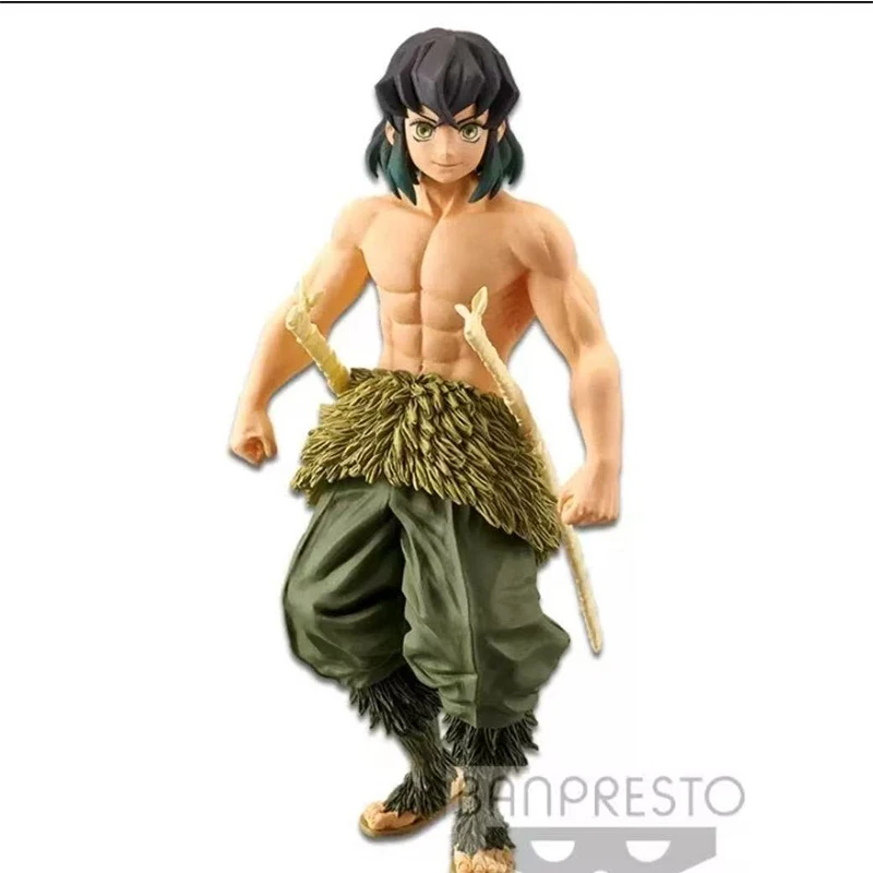 متوفر في المخزون بانداي الأصلي بانبريستو شيطان القاتل 9 Hashibira Inosuke عمل الشكل حلية تحصيل لعبة هدية للأطفال