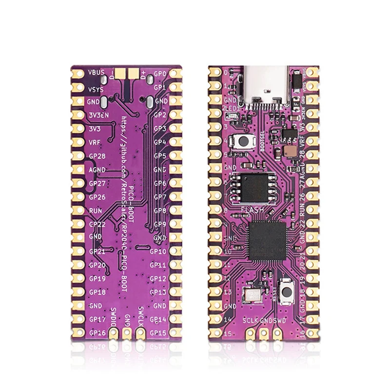 PicoBoot Replacement for Raspberry Pi Pico Board Replacement Modchip RP2040 USB TYPE-C Dual-Core 264KB ARM 16MB Flash