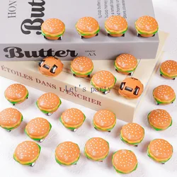 15Pcs Mini Cute 3D Burger Pull Back Cars Toy for kids Birthday Party favors Baby Shower Gift Pinata Filler Reward Christmas Gift