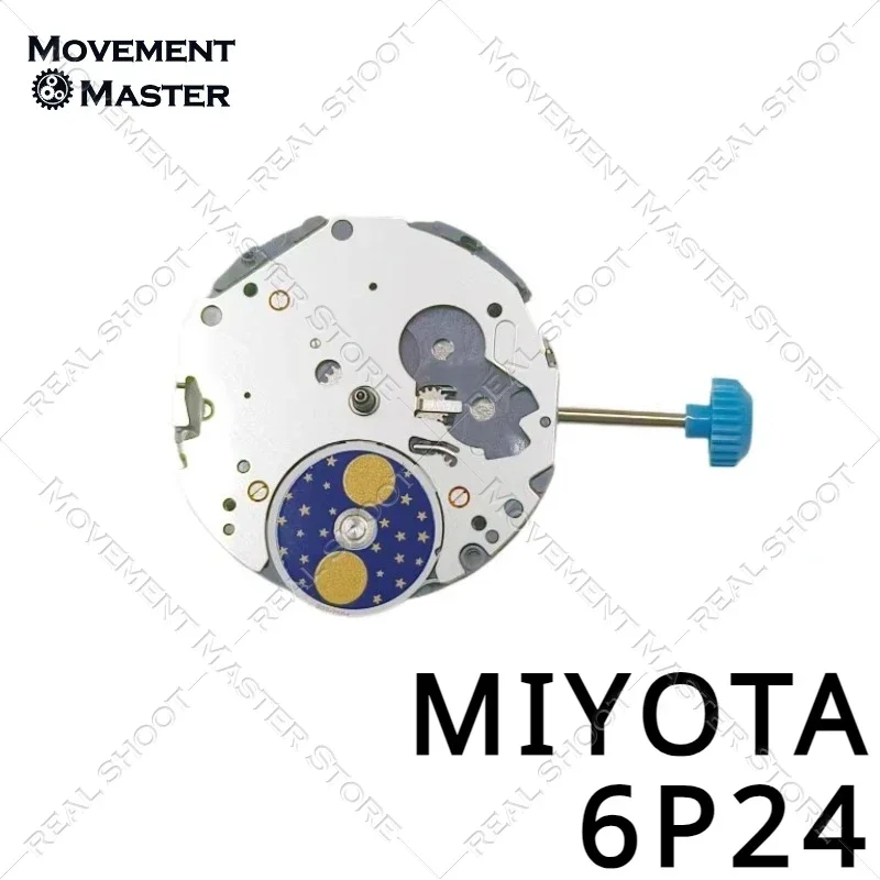 ميوتا 6P24 ساعة حركة كوارتز ، اكسسوارات متعددة الوظائف ، مستوردة من اليابان