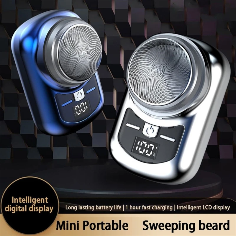 ทนทานมืออาชีพเคราใบหน้าทริมเมอร์แบบชาร์จดิจิตอลสำหรับผู้ชายมีดโกนเครื่องตัดตัดผมพร้อมไฟแสดงสถานะแบตเตอรี่