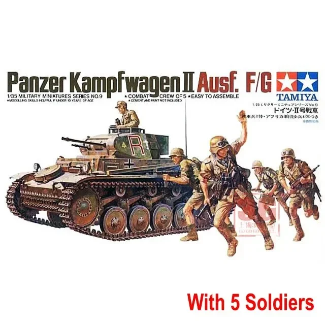 Tamiya 35009 1:35 Tank Model German Panzer Kampfwagen II Ausf F/G Assembly Tank Model Tank DIY