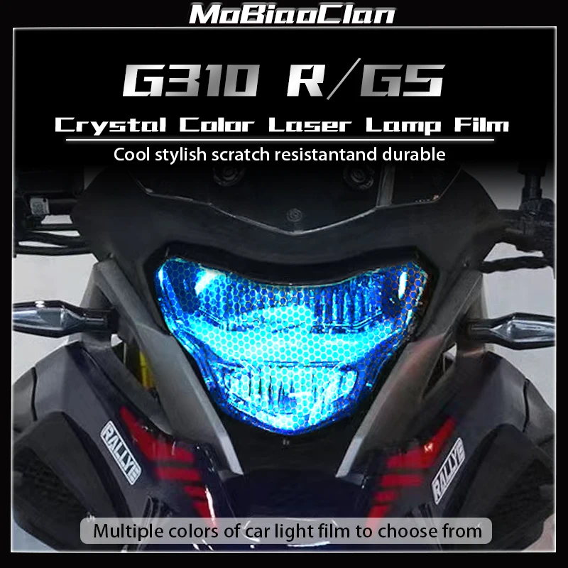 

For BMW G310 R GS Motorcycle headlight film color change anti scratch honeycomb laser film sticker