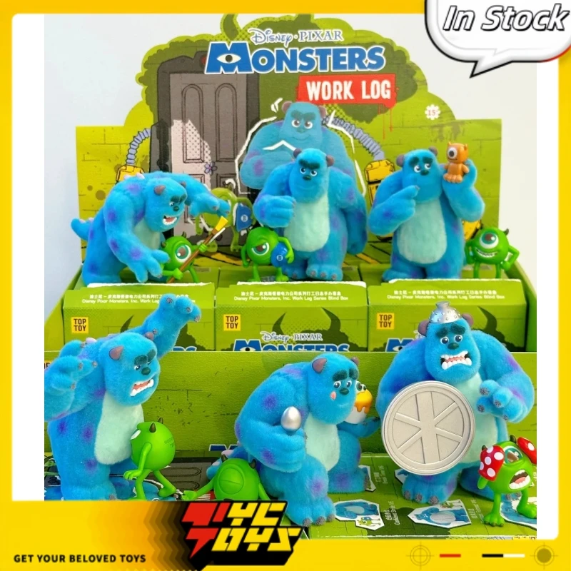 

TYCTOYS в наличии, оригинальные TOPTOY Disney Monster Power Company, серия бревен, аниме-фигурка, забавная глухая коробка, украшение для рабочего стола, подарок