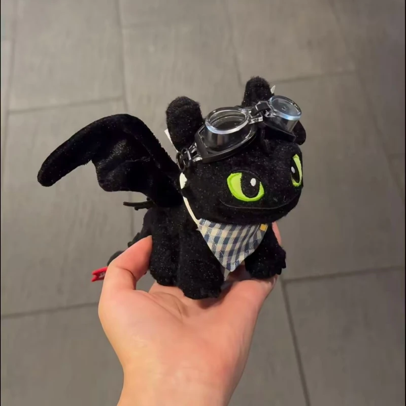 Anime How to Train Your Dragon Portachiavi in peluche senza denti Ciondolo per borsa Portachiavi per bambola in piedi Accessorio giocattolo Regali per i fan dei bambini