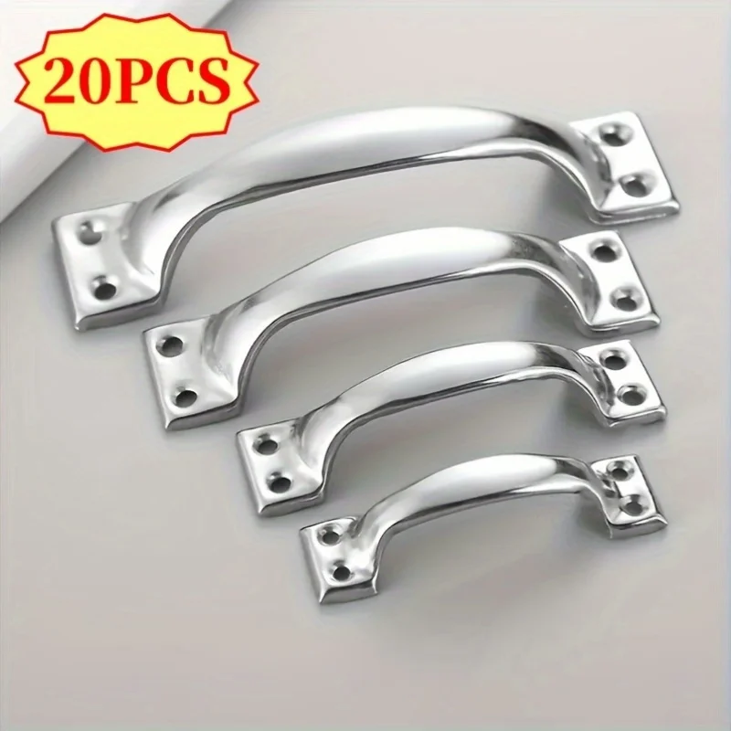 

20 шт. ретро-металлических дверных ручек, дверные ручки в форме банта, ручки для москитных дверей, с простым, но изысканным дизайном (с винтами)