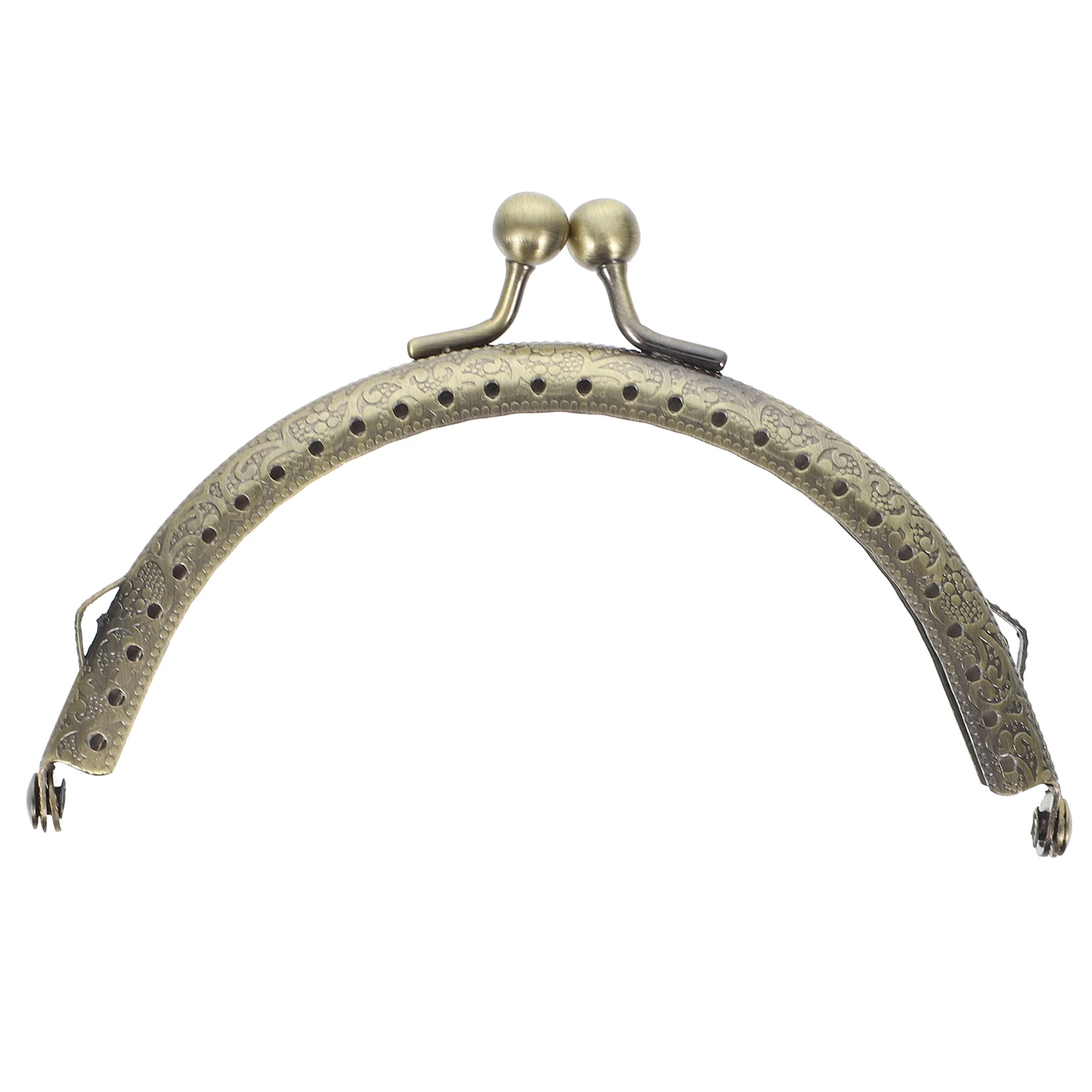 

Purse Frame Clutch Half Circle Embossing Lock Purse Frame Kiss Clasp Clutch DIY Bag Making Accessory Easy Install Coin bag tool