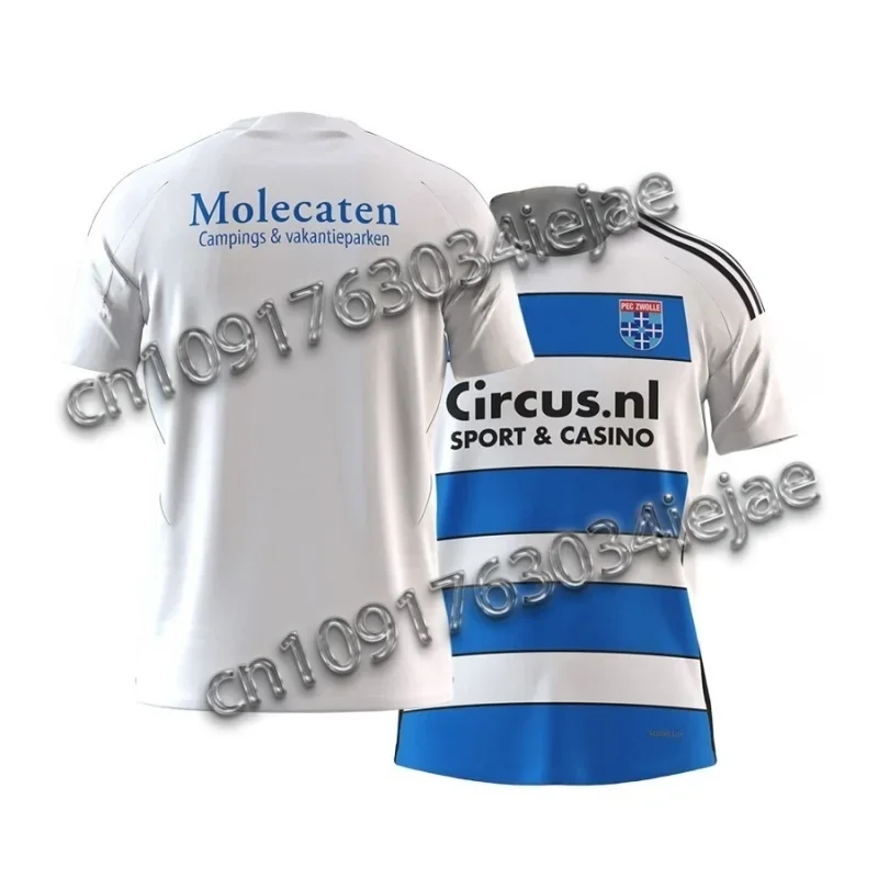 

MOTO Summer Fashion Football Jersey Men Women Kids Clothing Zwolle Jersey Breathable Quick Dry Netherlands T Shrit