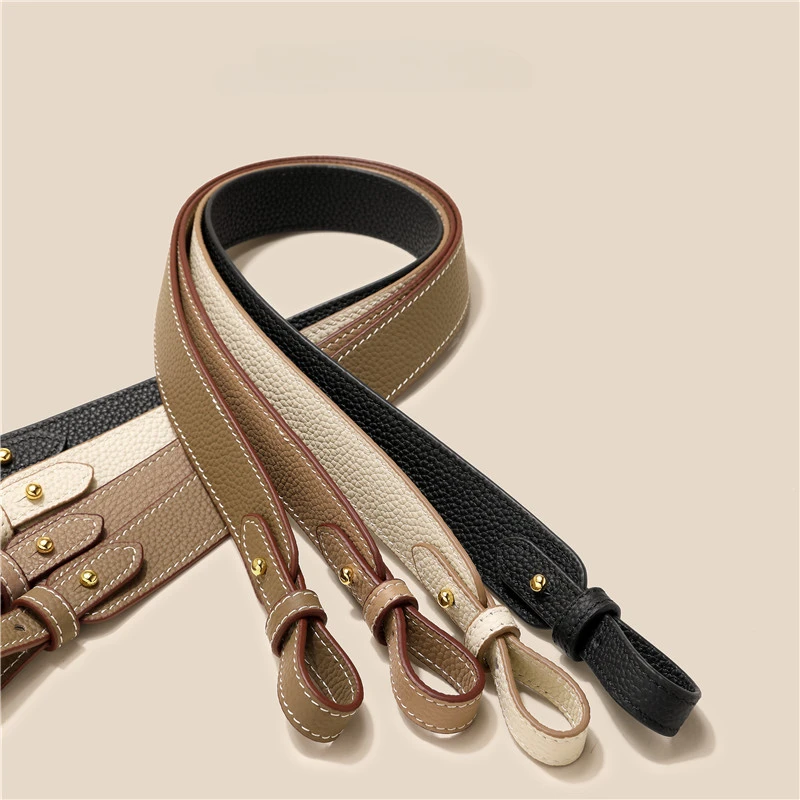 70cm 85cm 100cm Genuine Leather Bag Strap For Hermes Herbag Shoulder Strap Modified Replacement Short Straps Bag Accessories