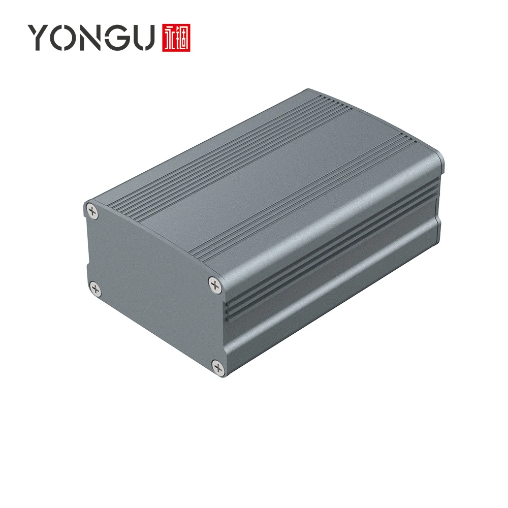 Custom Power source resistance box CNC machining heatsink sheet metal housing aluminum integrated enclosure j08 63*37mm