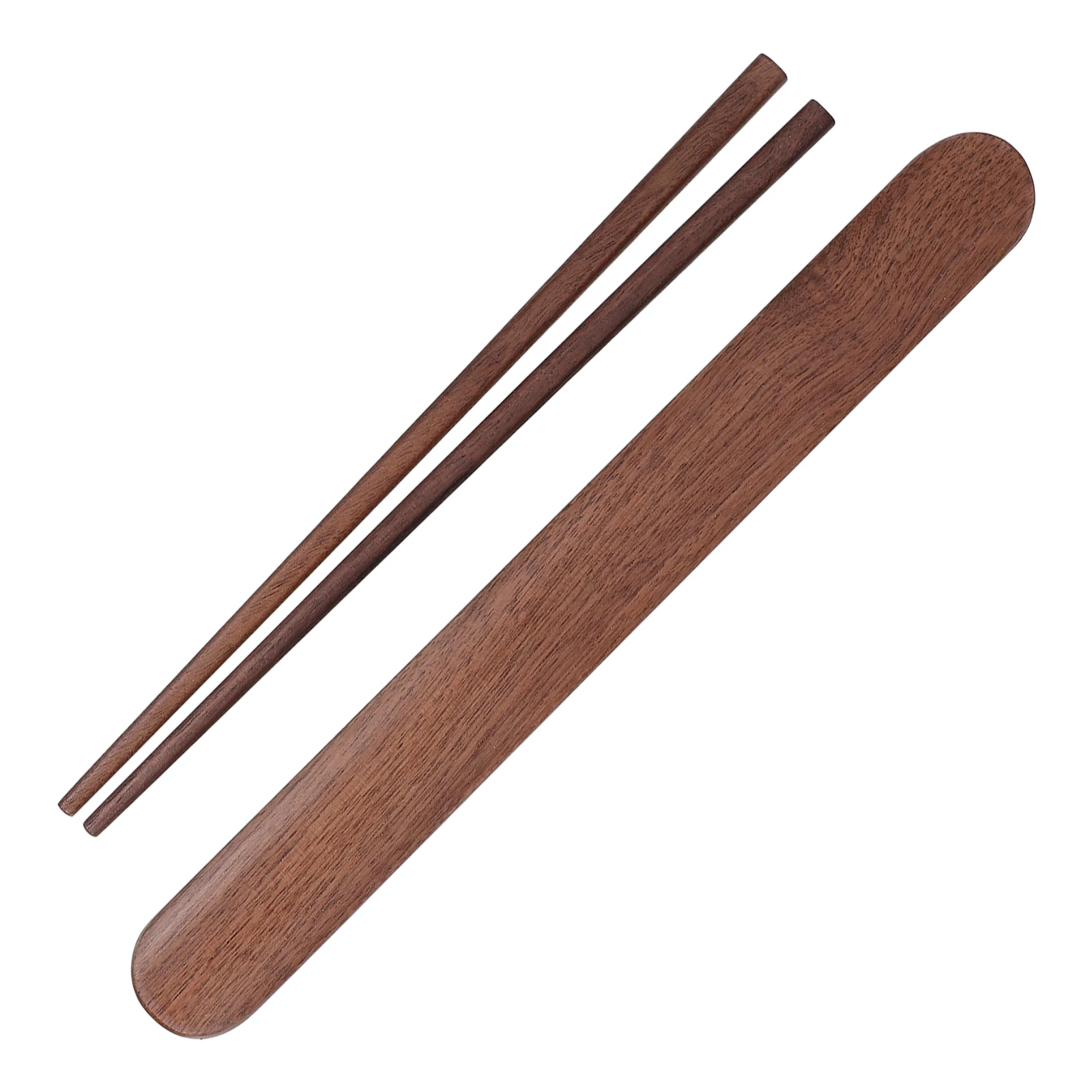 

1 set Portable Solid Wood Chopsticks Reusable Travel Utensil Outdoor Picnic Hiking Barbecue Lightweight With Case For