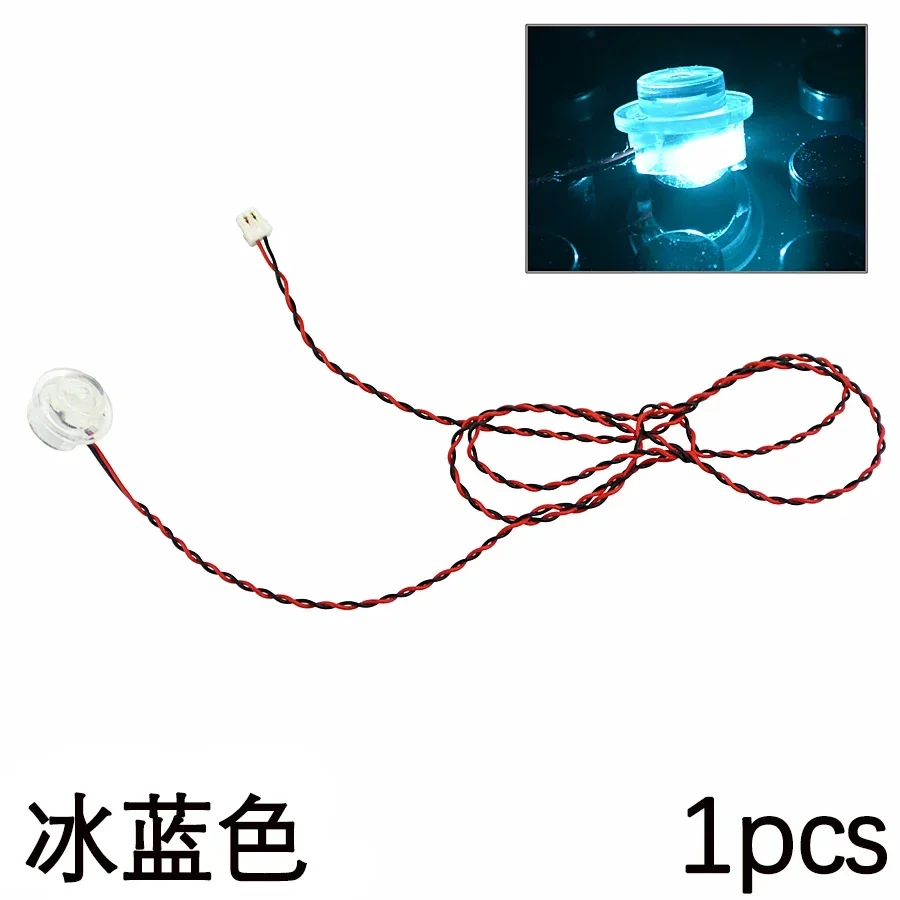 MOC Round LED Flash Light Building Block Pin Stripline Lamp Toy