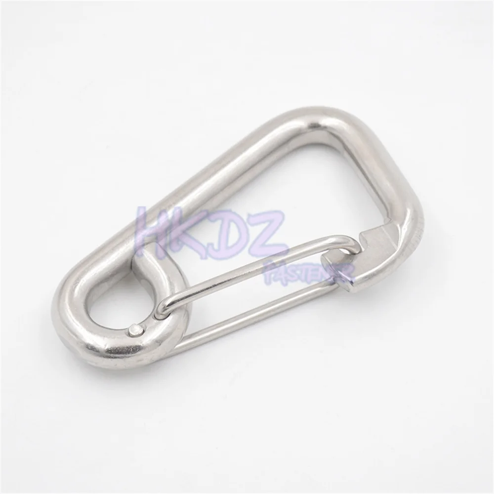 Multitool Mountaineering Buckle Lock Camping Hook Rope M6 M8 M10 M12 304 Stainless Steel Carabiner Spring Link Hook Carabiner