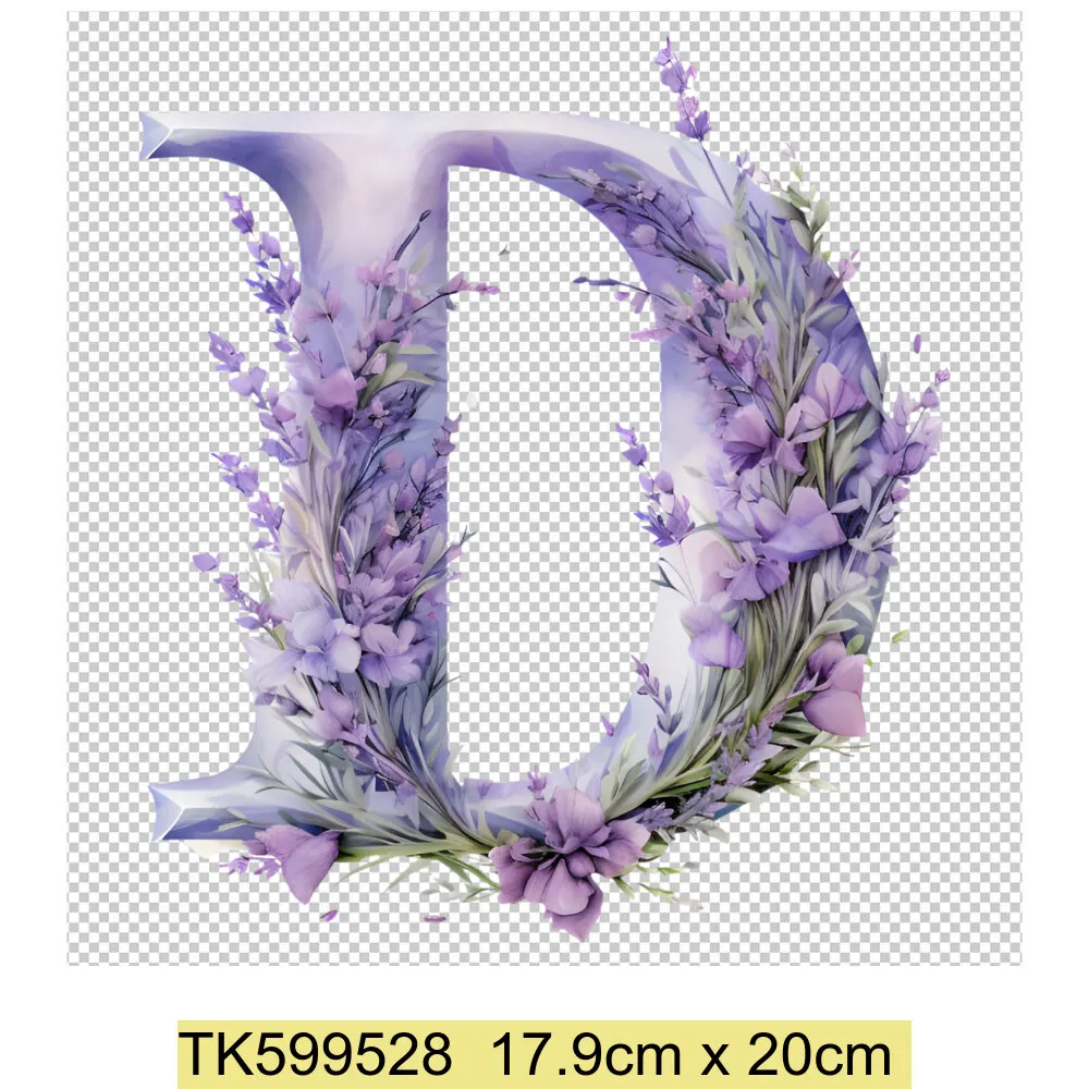26-kwiatowe angielskie litery naklejki termiczne na ubrania modny list kwiat żelazko na transfery na naklejki na ubrania naszywka