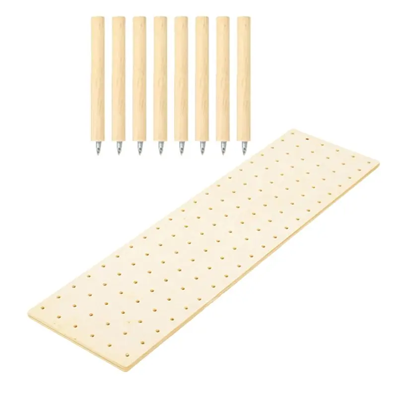 

AA76-Деревянный органайзер для перфорированной доски, прочный органайзер для посуды и тарелок, регулируемая система для перфорированной доски