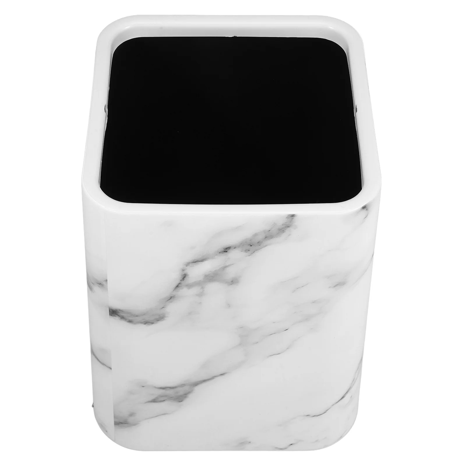 

Marble Trash Can Bathroom Modern Double Layer Waste Basket for Kitchen Office Bedroom Strong Build Large Capacity Smooth Finish